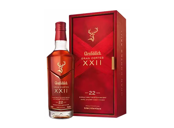 云南回收格兰菲迪22年璀璨珍藏版威士忌700ml礼盒装Glenfiddich XXII苏格兰威士忌