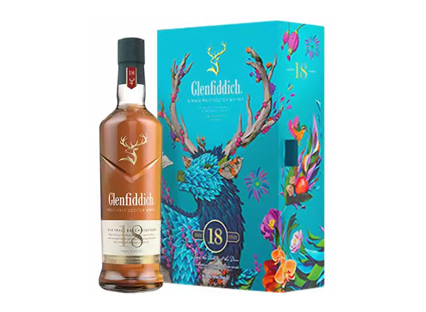 云南格兰菲迪回收格兰菲迪18年700ml春节礼盒装Glenfiddich苏格兰威士忌