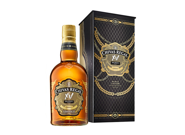 云南芝华士15年回收Chivas Regal XV Balmain巴尔曼联名限定版700ml苏格兰调配型威士忌洋酒