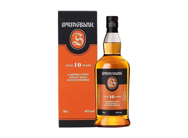 云南收购云顶10年威士忌SpringBank云顶10年700ml回收洋酒行货