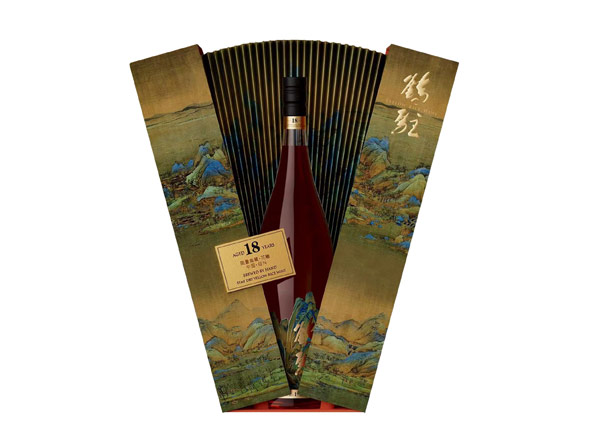 云南鹤驻18年黄酒回收鹤驻新花雕18年珍藏版千里江山图行情价格