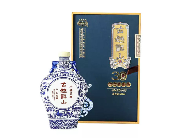 云南黄酒回收古越龙山黄酒千福花雕三十年陈酿绍兴花雕酒500ml礼盒装行情价格