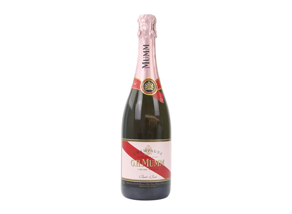 云南回收​玛姆红带香槟老款桃红玫瑰粉红玛姆香槟酒G.H. Mumm Brut Rose